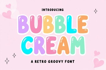 Bubble Cream Font Perfect for Creative Designs and User-Friendly Projects