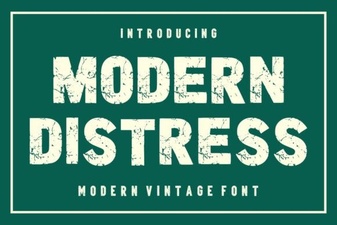 Modern Distress Font for Creative Design Projects