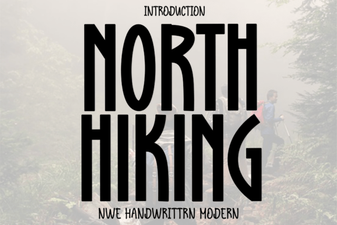 North Hiking Font Design Trends 2024