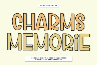 Charms Memorie Font Design and Creative Uses
