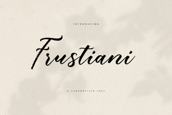 Frustiani Font Design and Creative Uses