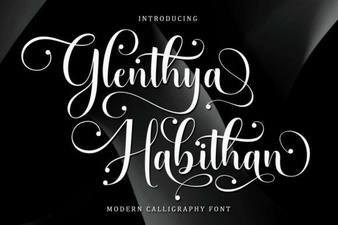 Glenthya Habithan Font Design and Usage Ideas