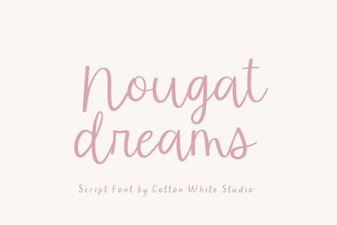 Nougat Dreams Font Design and Creative Projects
