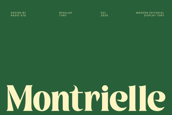 Montrielle Font Design and Creative Projects